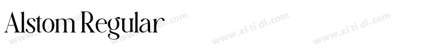 Alstom Regular字体转换